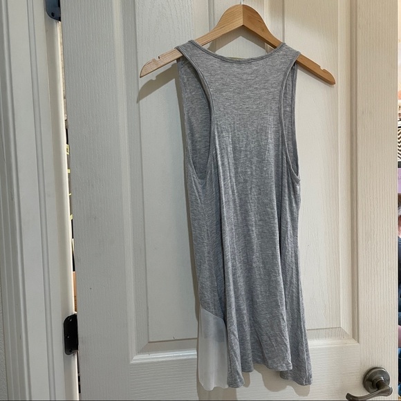 FINN & Clover Tank top Tulle Ruffled Grey & Off White Size medium summer tunic - Picture 3 of 7
